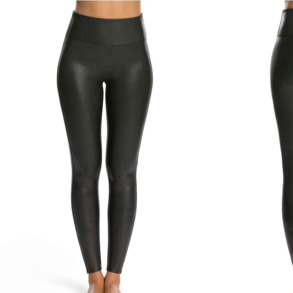 Spanx Faux Leather Leggings, worn once